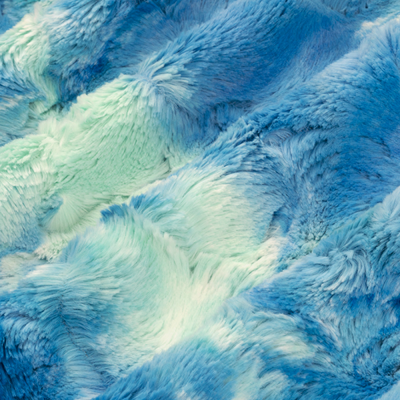 Faux Fur Shannon Fabrics - Luxe Cuddle® Sorbet Blue Glow
